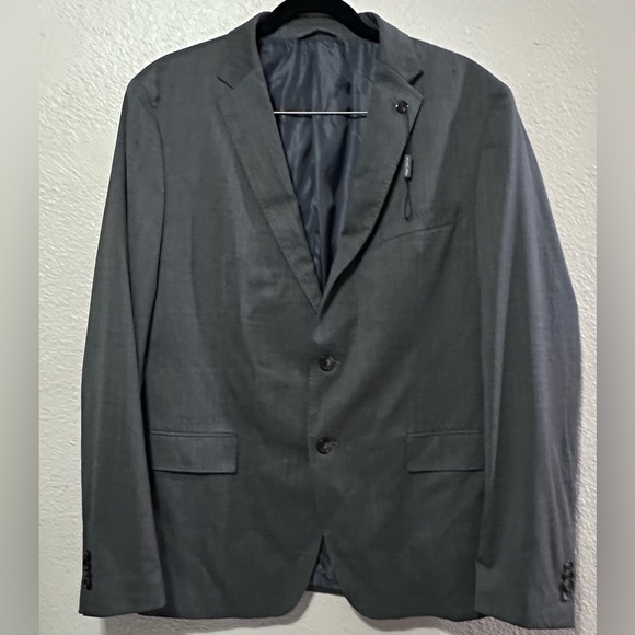 Michael Kors Men's Classic-Fit 100% Wool-Blend Stretch Solid Suit Jacket Sz.44R - Picture 3 of 16